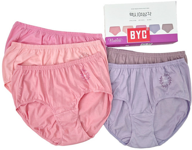 BYC 여성팬티 부인용 순면 맥시 팬티