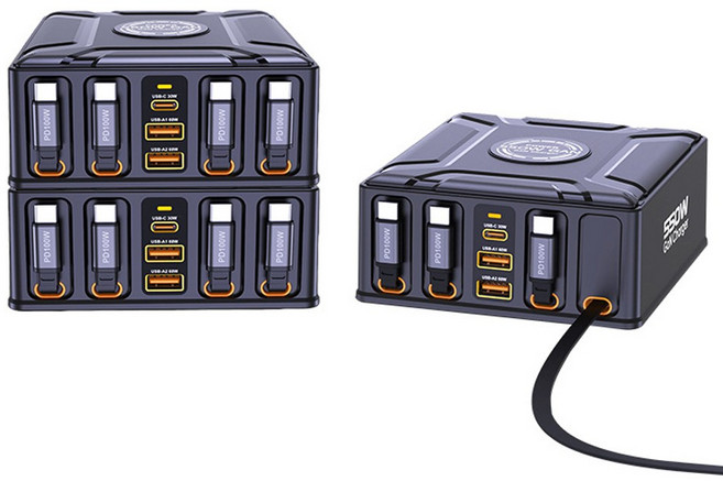 GLOBAL 3C 550W 氮化鎵充電器, 黑色, 1個