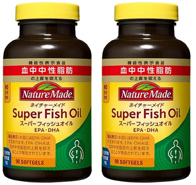 오오츠카제약 네이쳐메이드 슈퍼 피쉬 오일 EPA DHA 90정 90일분 x 2개 - 쿠팡