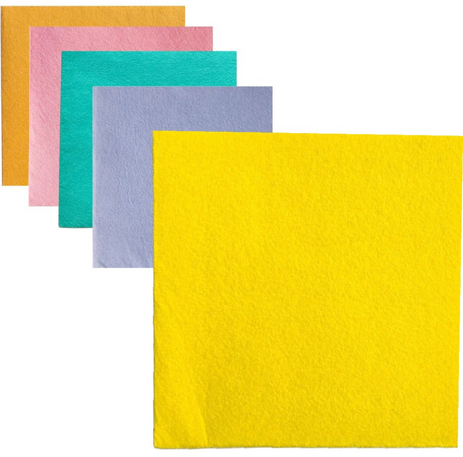 하트민 두꺼운 부직포행주 오렌지, 노란색, 50개