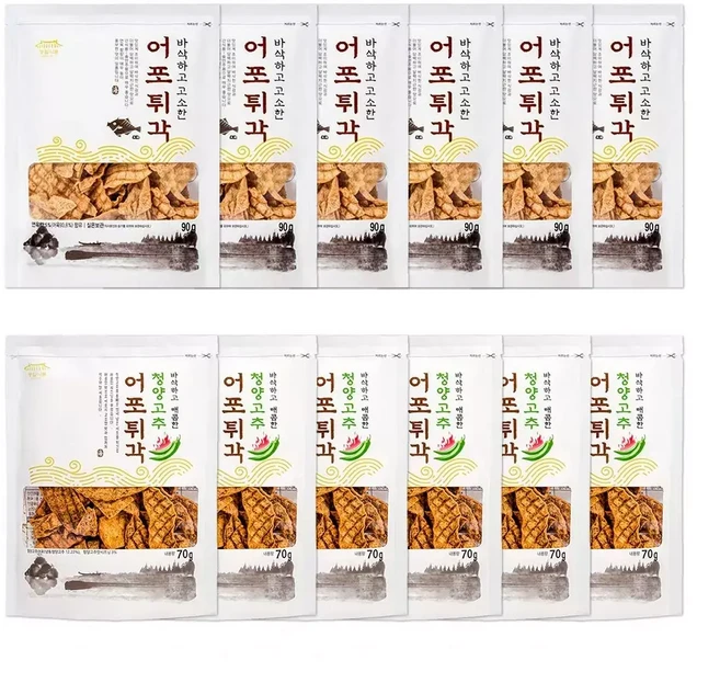 동일식품 어포튀각 90g 6개 + 청양고추 어포튀각 70g 6개, 1개