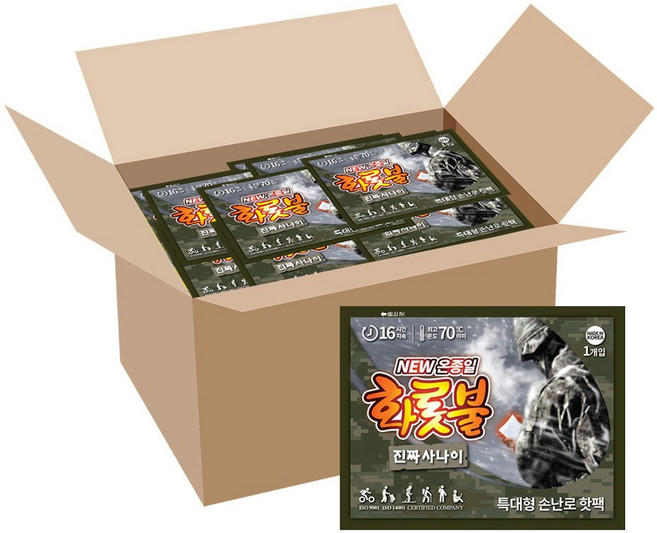 온종일 화롯불 진짜사나이 특대형 160g 100개입, 1개