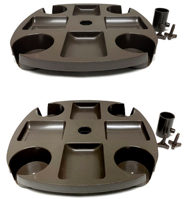 파라솔테이블, 브라운, 브라운