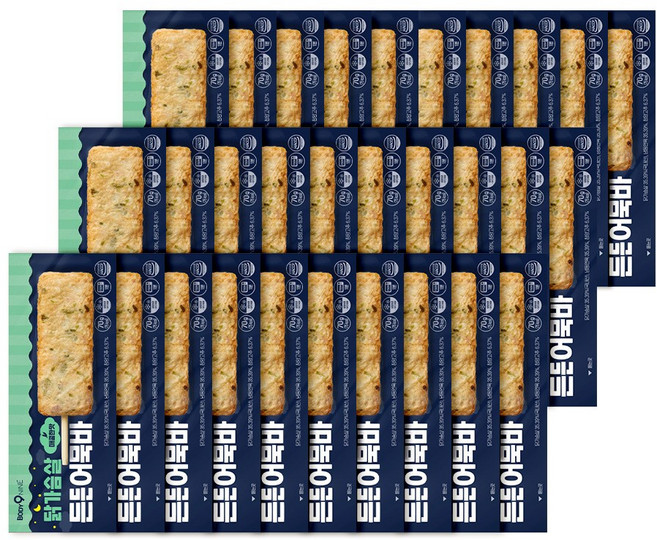 바디나인 닭가슴살 든든어묵바 매콤한맛 70g, 30개