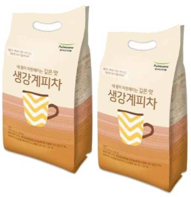 풀무원 생강계피차, 2개, 13g, 100개입