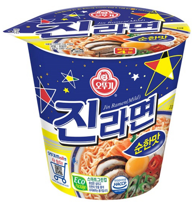 오뚜기 진라면 순한맛 65g x6개입, 6개