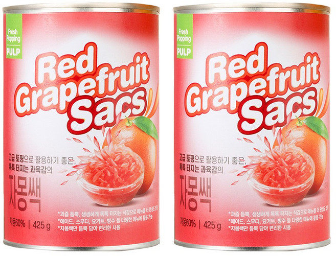흥국 자몽쌕, 2개, 425g