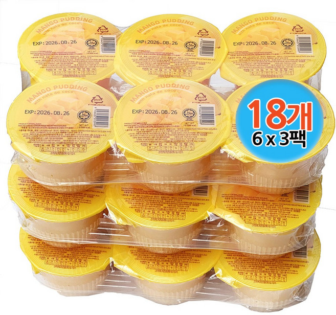코쿤 망고 푸딩 118g, 18개