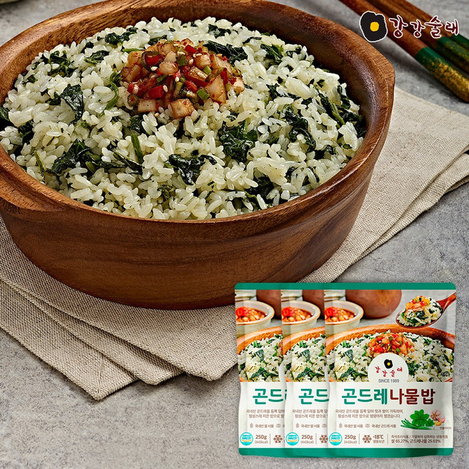 강강술래 곤드레나물밥 250g, 3개