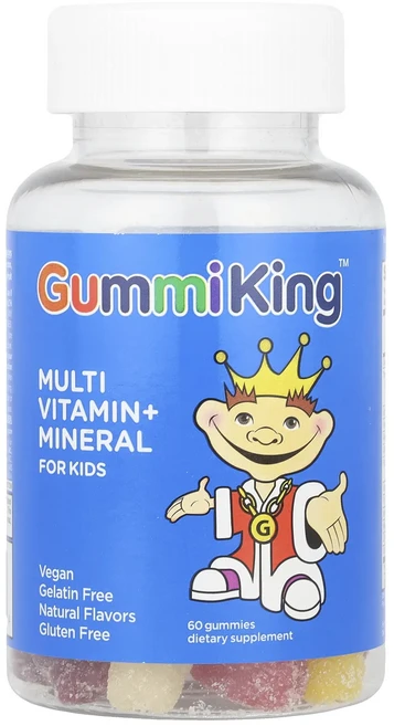 몸관리하세요 겨울입니다 GummiKing 어린이용 종합비타민+미네랄 구미젤리 딸기 오렌지 레몬 포도 체리 자몽 맛 구미젤리 60개 특별관리진행, GummiKing어린이용종합비타민미네랄구미젤리딸기오렌지 - 쿠팡