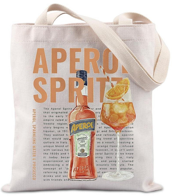 TIIMG Aperol Spritz 토트백 - 이탈리아 칵테일 애호가 선물 Aperol Spritz