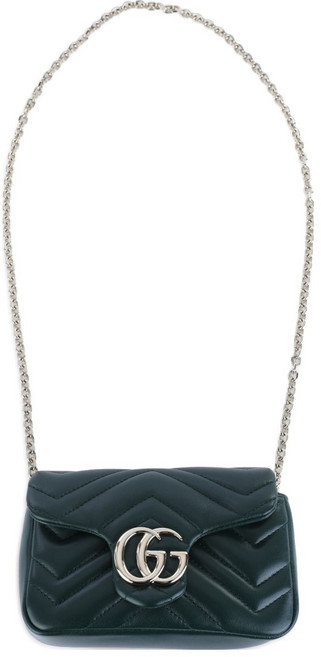 구찌 GG 마몬트 체인 스트랩 미니 크로스 백