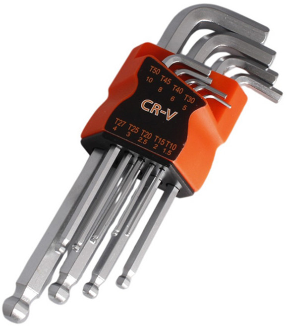 ITL 육각볼렌치 L렌치 세트 9pcs, 1개