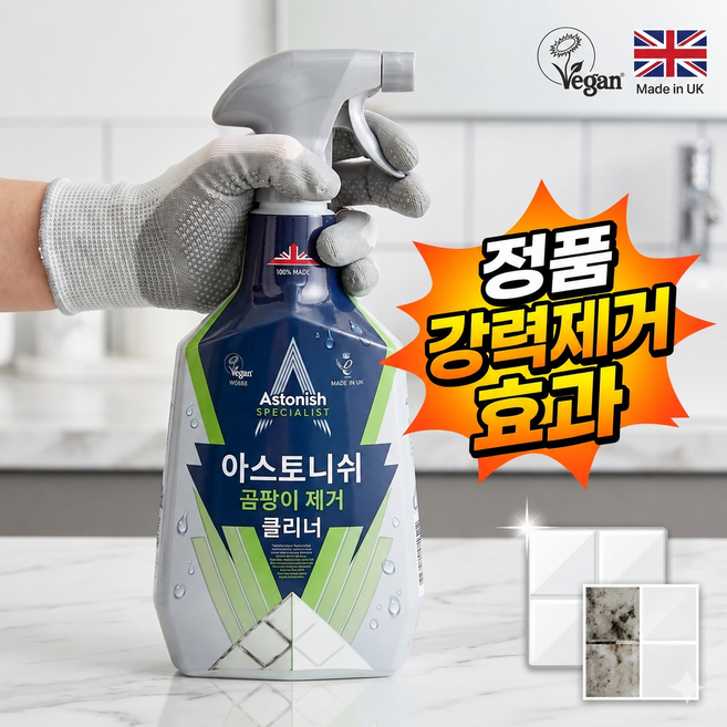 아스토니쉬 정품 곰팡이 제거 클리너, 1세트, 750ml