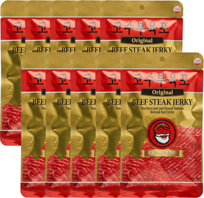 코주부 오리지널 육포, 30g, 10개