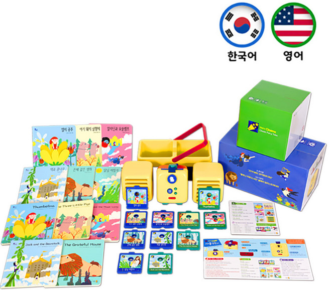 키즈위드 이야기시네마 그림자극장 본체명작동화세트 세계명작1_2개국어(한국어 영어) 수면교육, 본체  한국어세트+명작1(영어)1, 1개