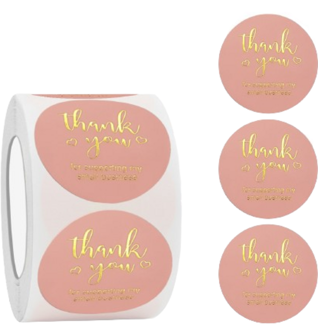 재물운 스티커 500매, 1개, 핑크땡큐