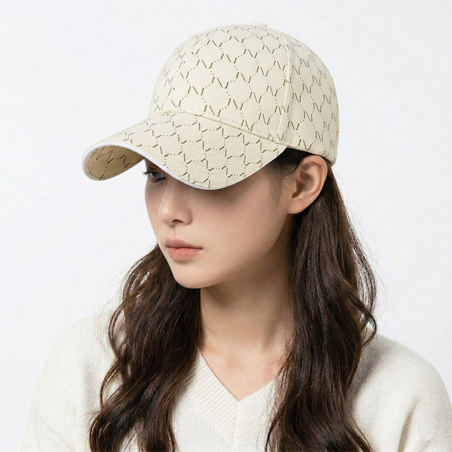 Charm Kaiser 남녀공용 볼캡 심플 스트라이프 야구 모자 스냅백 22115