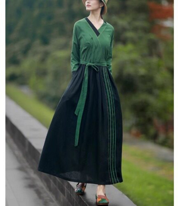 생활한복 원피스 철릭 개량 중년 법복 엄마 절복