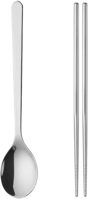 이케아 그로셀라크 수저세트 2종 숟가락+젓가락1벌, 1세트