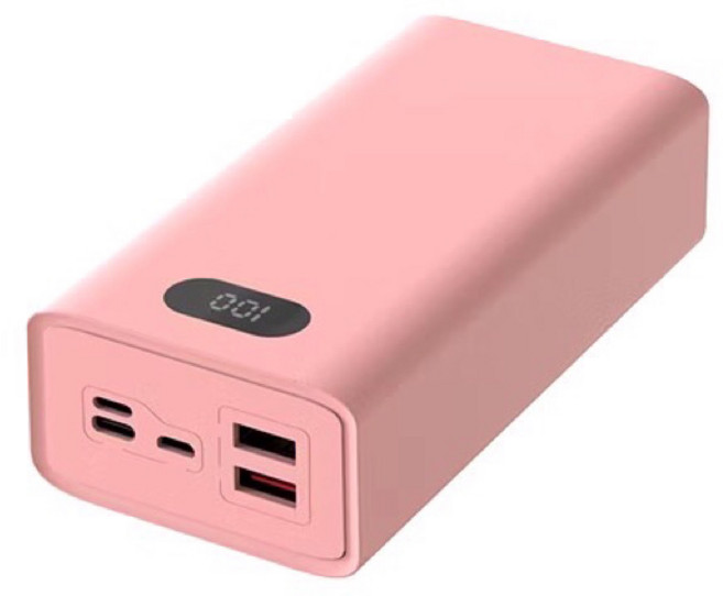 《POLYBATT》行動電源30000mAh 22W雙向快充 快充行動電源 超大容量 多接口, 甜心粉