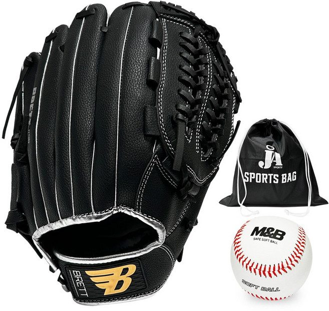 브렛 퓨쳐스타 야구글러브 세트, 1세트, 우투(왼손착용)
