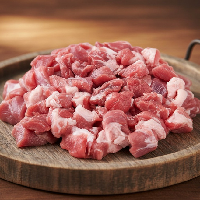 닥터안스프레쉬 무항생제 냉장 한돈 1kg, 500g, 2개, 등심_짜장카레용