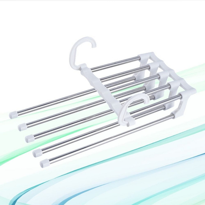 접이식 5단 바지걸이 논슬립 정장바지 행거cra2+2tUZ