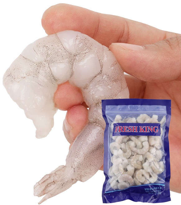 훈훈수산 완전 손질 생 새우살 (실중량 900g) 볶음밥 감바스 파스타, 2개, C 51/70 (100-140미 내외)