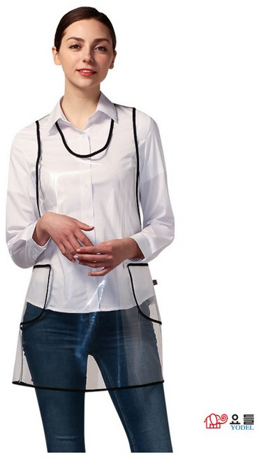 요들 포켓 앞치마 YABAU0057, 투명