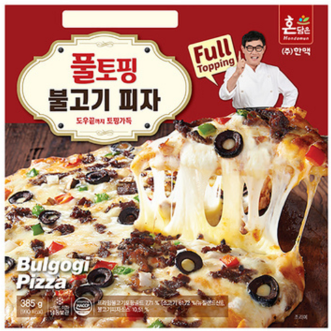 [한맥식품] 이경규의 풀토핑 피자 2종 / 불고기 콤비네이션, 25개, 385g