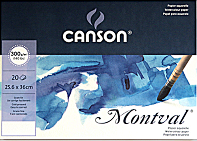 캔 손 캔손 수채스케치북 8절(25.6x36cm) 몽발중목300g1면제본 20매, 1개
