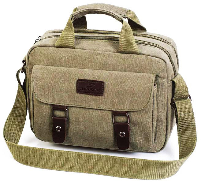 ANYOU 남녀공용 캔버스 서류가방 통근 캐주얼 크로스백