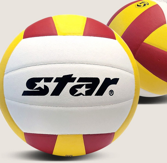 스타 더 스파이크 배구공 입문용 학교체육 일반 교재용 고급형접착구, 1개