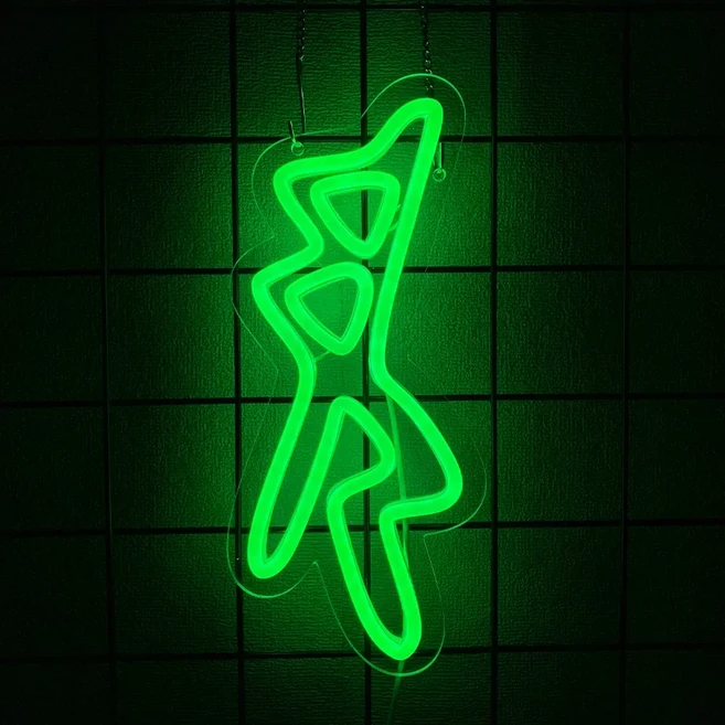 게임 사이버 펑크 엣지 러너 네온 사인 존 장식 맨 케이브 룸 인터넷 바 또는 침실 Led 조명, 02 H, 1