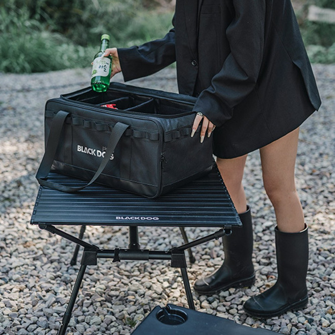 [당일출고]BD블랙독 캠핑 수납백 수납가방 수납백 대용량 가방 접이식 야외 박스 BD-SNB002, 블랙, 1개