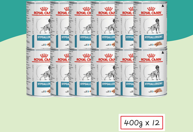 로얄캐닌 독 하이포 알러제닉 캔 400g X 12개, 닭