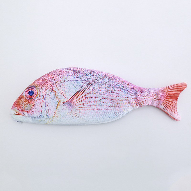 라라티와이 피쉬 남녀공용 냄새안나는 싱싱한 팔닥팔닥 생선필통, 1개, 홍어