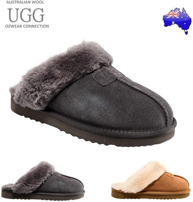 4위 - UGG 어그 본사 남녀 공용 시그니처 쉽스킨 코케트 털슬리퍼 OB-114