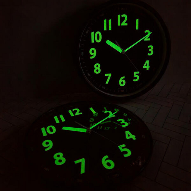 아트박스/핫클락 국산 야광 무소음 벽시계, 평면(315)