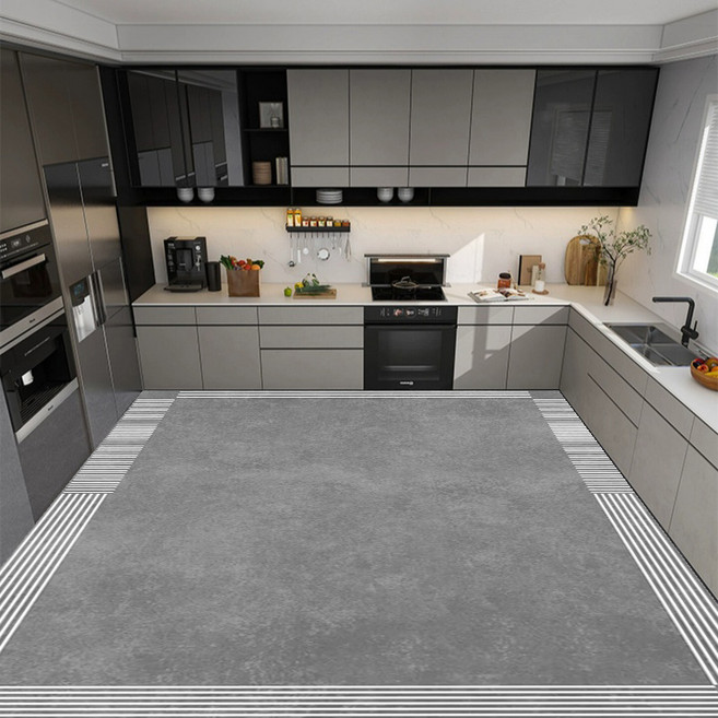 대형 두꺼운 미끄럼 방지 세면 방수 소프트 규조 머드 주방 매트, G07, 1개