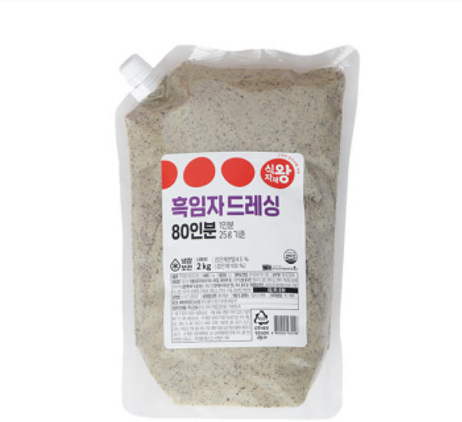 식자재왕 흑임자드레싱, 2kg, 4개