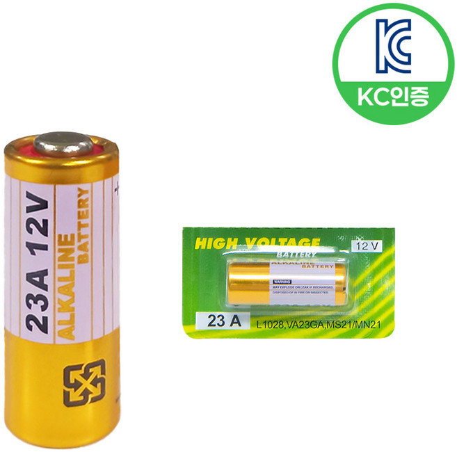 브리사 알카라인건전지 23a 12v 건전지, 1개, 1개입