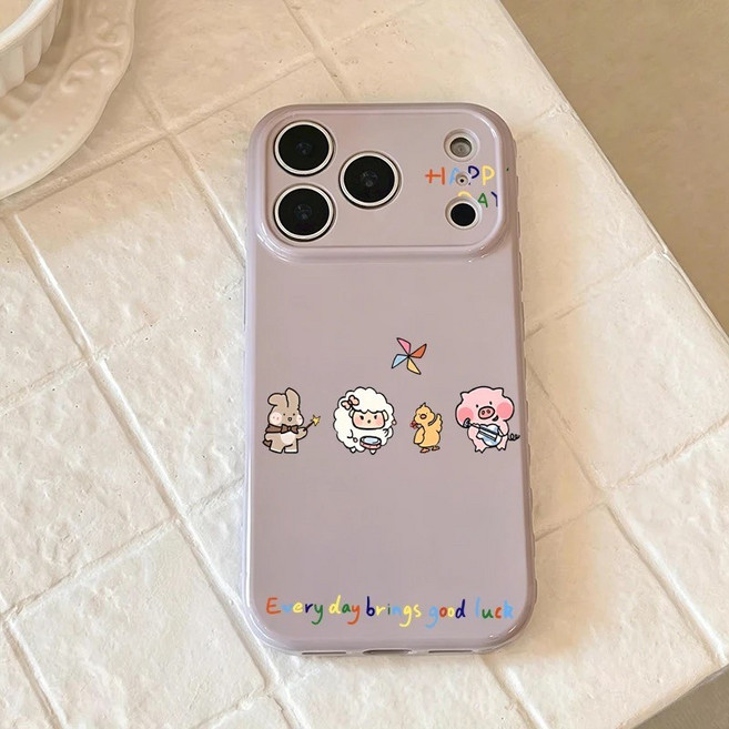 四隻小動物手機殼 適用 Apple iPhone 防摔軟殼