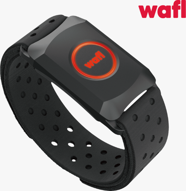 와플 심박계 모니터 암밴드 심박존 LED 컬러형, 1개, 와플 하트레이트 암밴드(블랙)