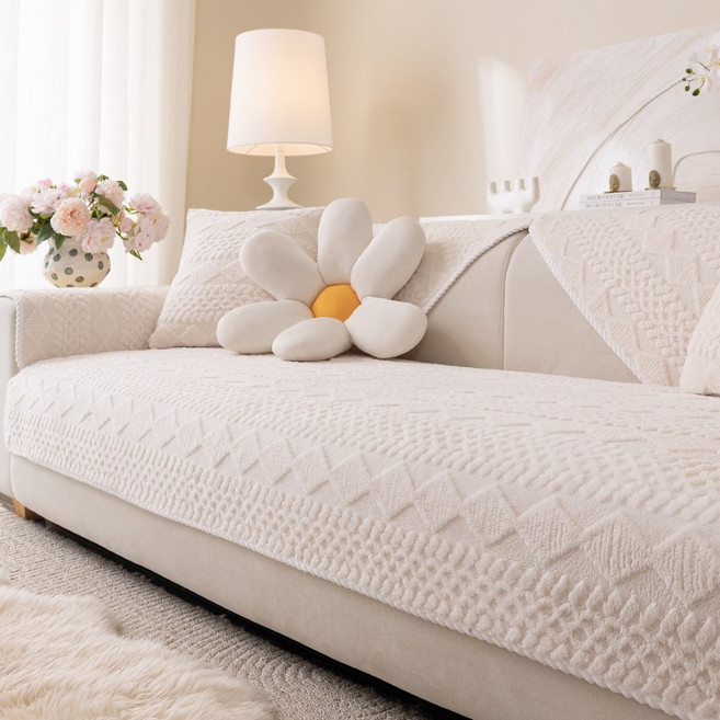 부드러운 단색 모던 심플한 감성의 논슬립 쇼파패드 2 3 4인용