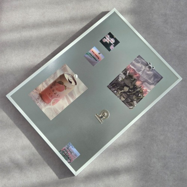 알루미늄 프레임 자석 마그넷 보드 인테리어 액자 A3, 블랙, 1개