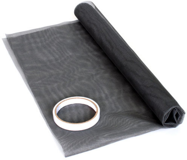 바자 미세방충망시트 + 양면테이프, 1개