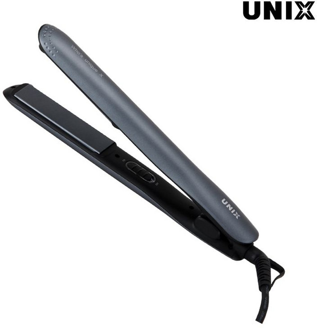 유닉스 세라믹 헤어 고데기 매직기 스트레이트, UCI-B2942, 블랙