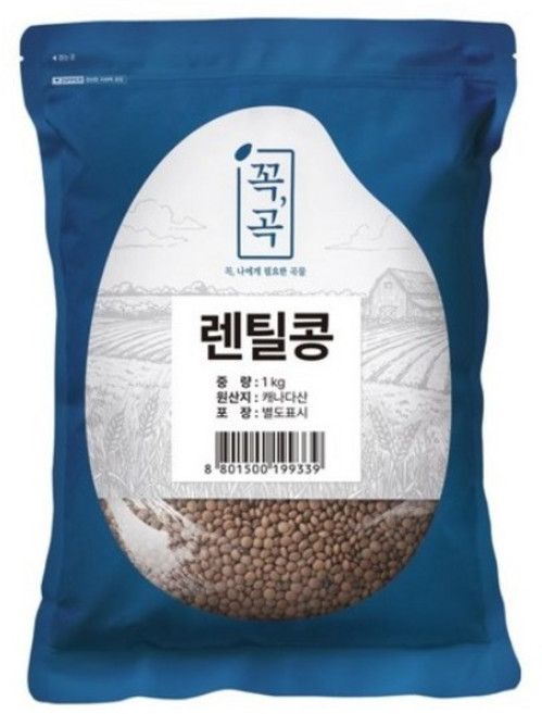 두보식품 렌틸콩, 1kg, 1개